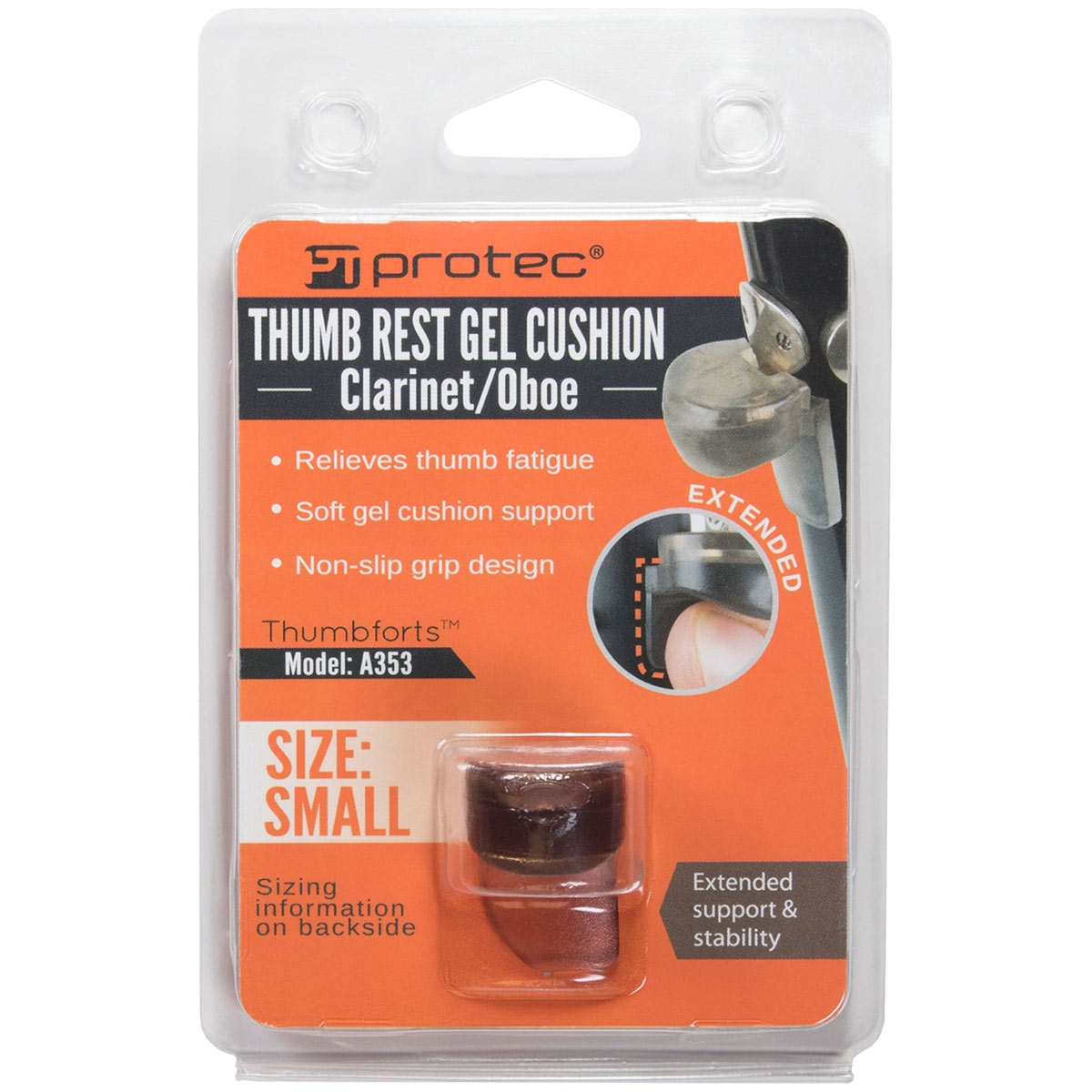 Thumb Rest Gel Cushion with Extension (Small A353) by ProTec - Image 3