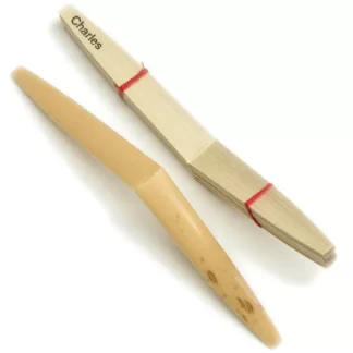 Charles Gouged, Shaped, Folded English Horn Cane