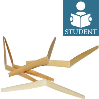 Student Gouged, Shaped, Folded Oboe Cane