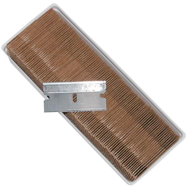 Triple Facet Carbon Steel Razor Blades - Box of 100