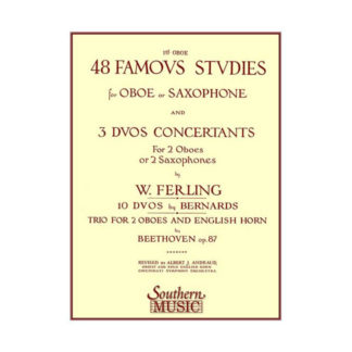48 Famous Studies (1st and 3rd Oboe Parts) by Ferling