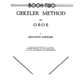 Gekeler Method for Oboe - Book Two