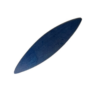 Flat Blued Steel Oboe Plaque Pointed