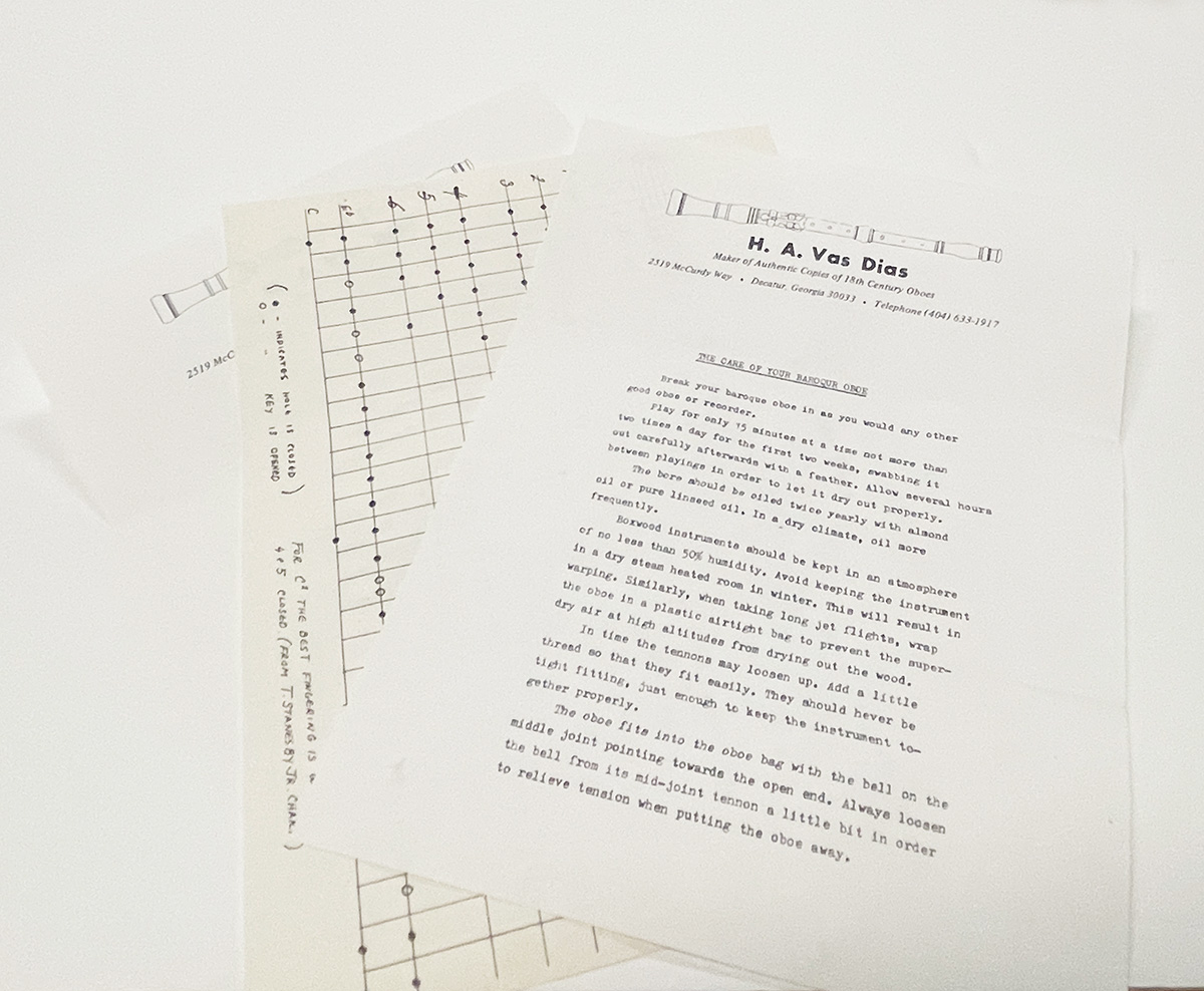 Denner A=415 Baroque Oboe By Vas Dias - NEW - Image 8